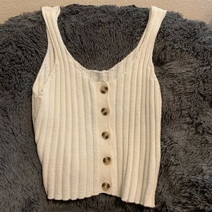 Wild fable white knitted top